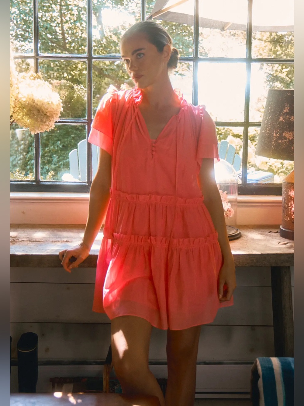 Hunter Bell Pink Merritt Mini Dress S